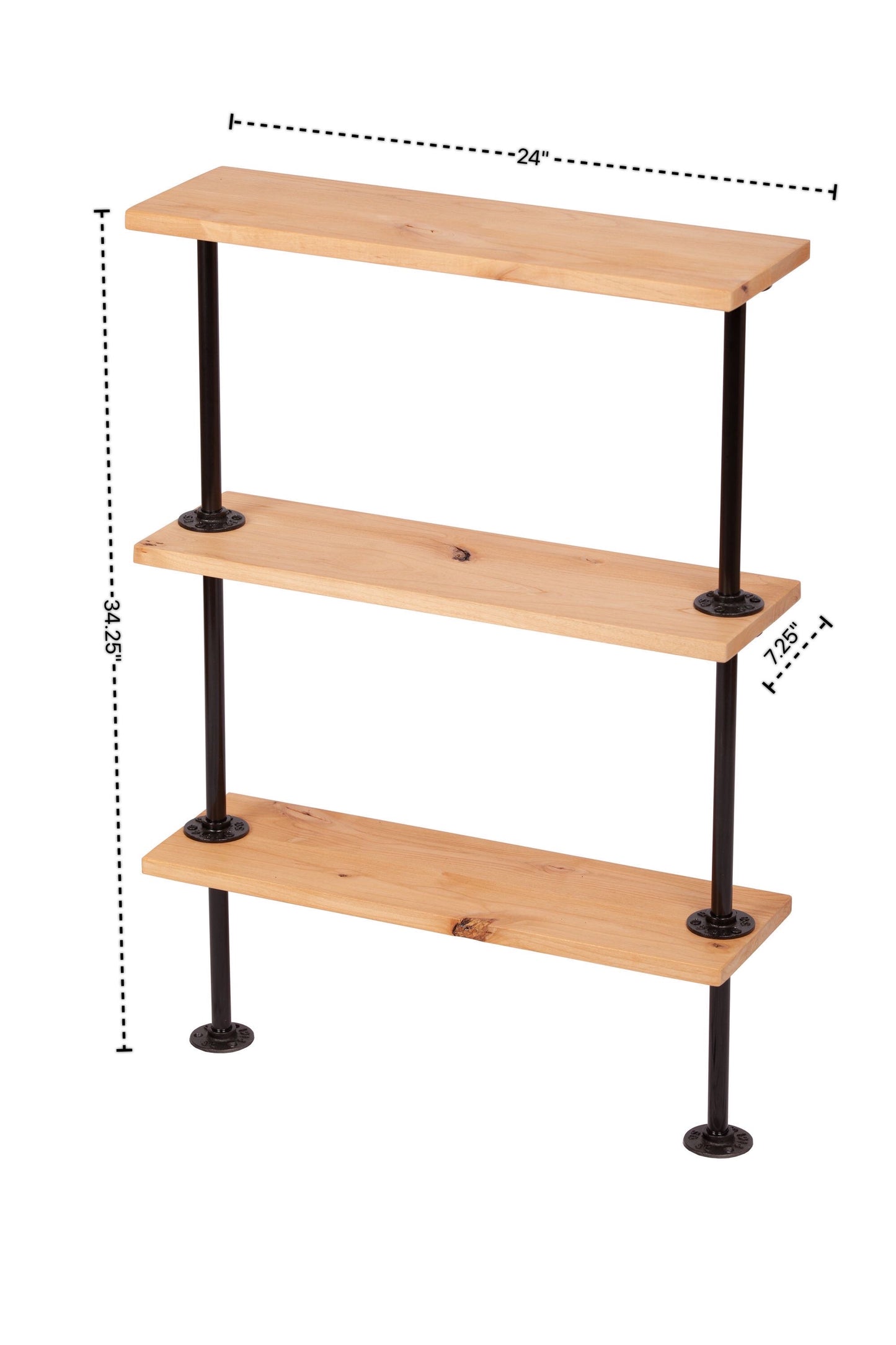 3 Tier Lit/Unlit Shelf