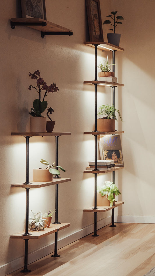 3 Tier Pine Shelf Lit/unlit