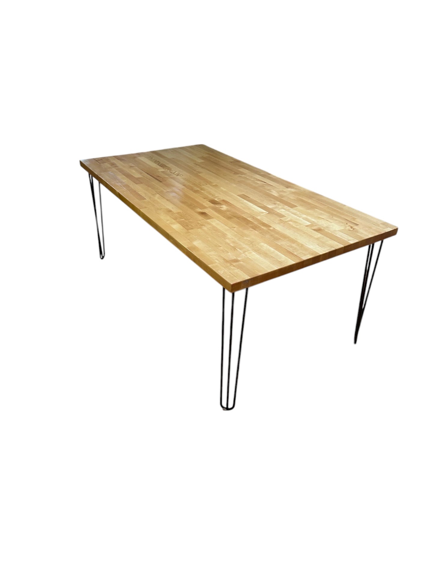 Butcher Block Dining Table Hairpin legs - Custom made
